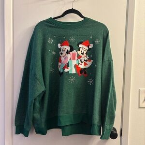 Disney Green Holiday Sweater